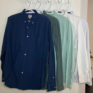 Bundle of Five (5) J. Crew Oxford Shirts - Size M, Slim